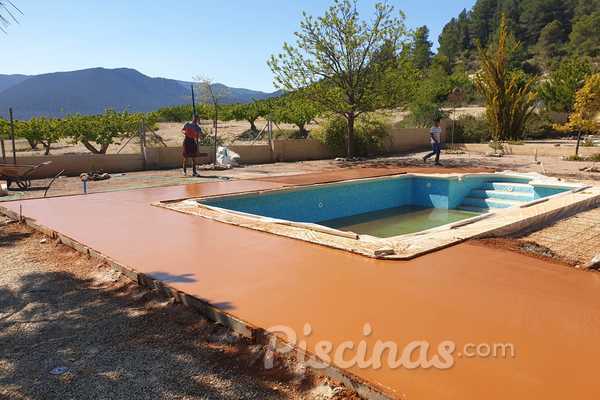 Mejora de una piscina