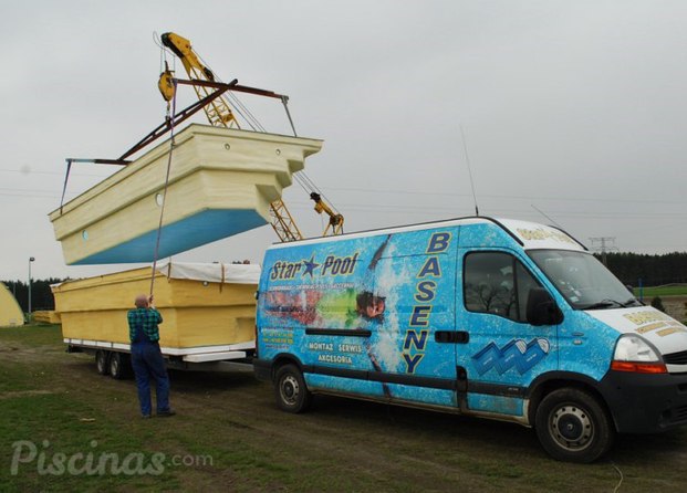 Transporte de piscinas