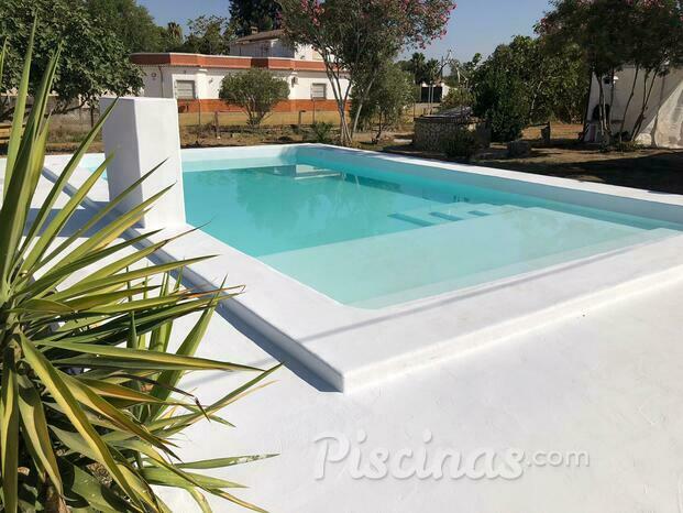 PISCINA MORTERO BLANCO