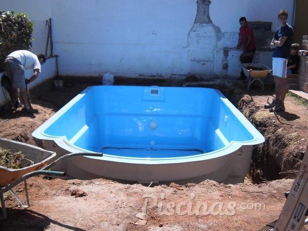 Colocación de piscina