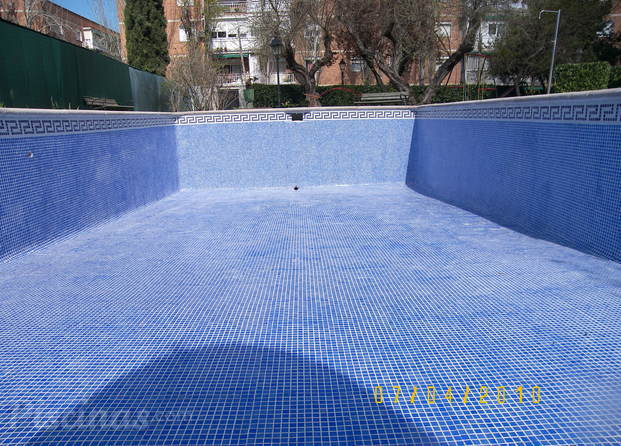 Rehabilitación de piscina en lámina de pvc 