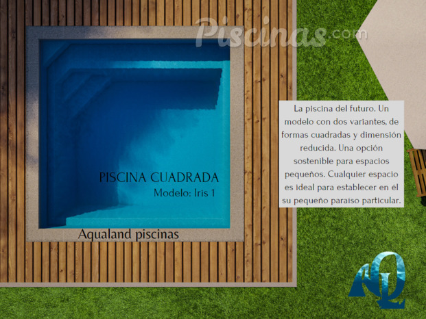 Modelo Iris 1 by Ceramic de luxe. PROFUNDIDAD 1,40m. DIMENSIONES 3,00m. X 3,00m.