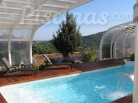 Piscina con cubierta