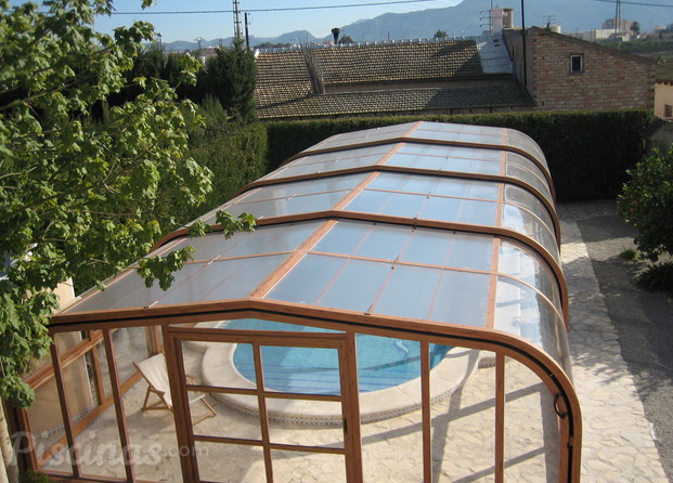 PISCINA ESCALERA ROMANA Y CUBIERTA