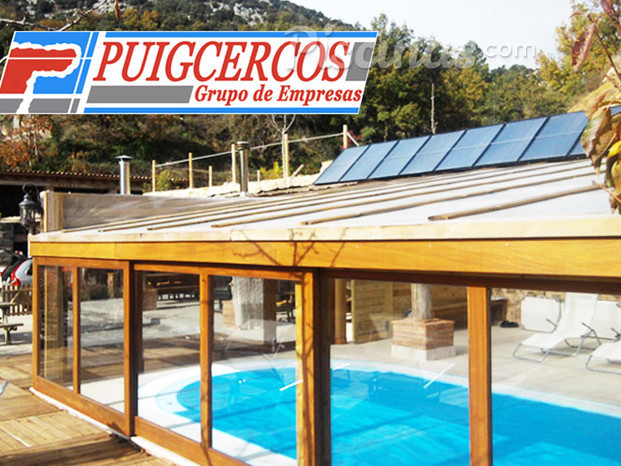 Piscina climatizada con energía solar térmica.